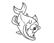 llatkertes - Angry fish coloring